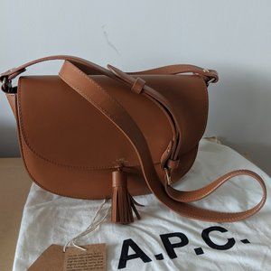 A.P.C. Diane Half Round Leather Shoulder Bag